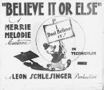 Watch Believe It or Else (Short 1939) 123movies